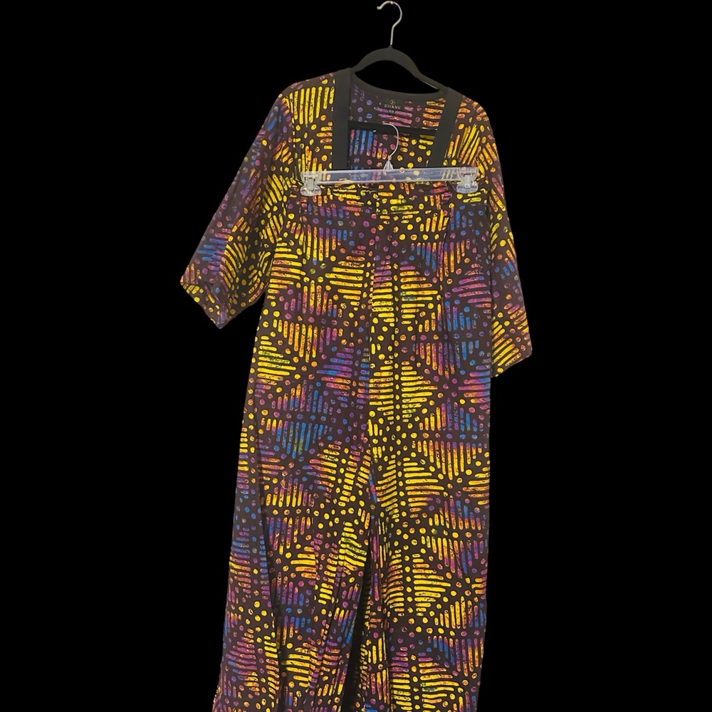 D’IYANU SET to include: Long Kimono/ 2x-3x and matching Palazzo Pants /3x - Picture 4 of 5